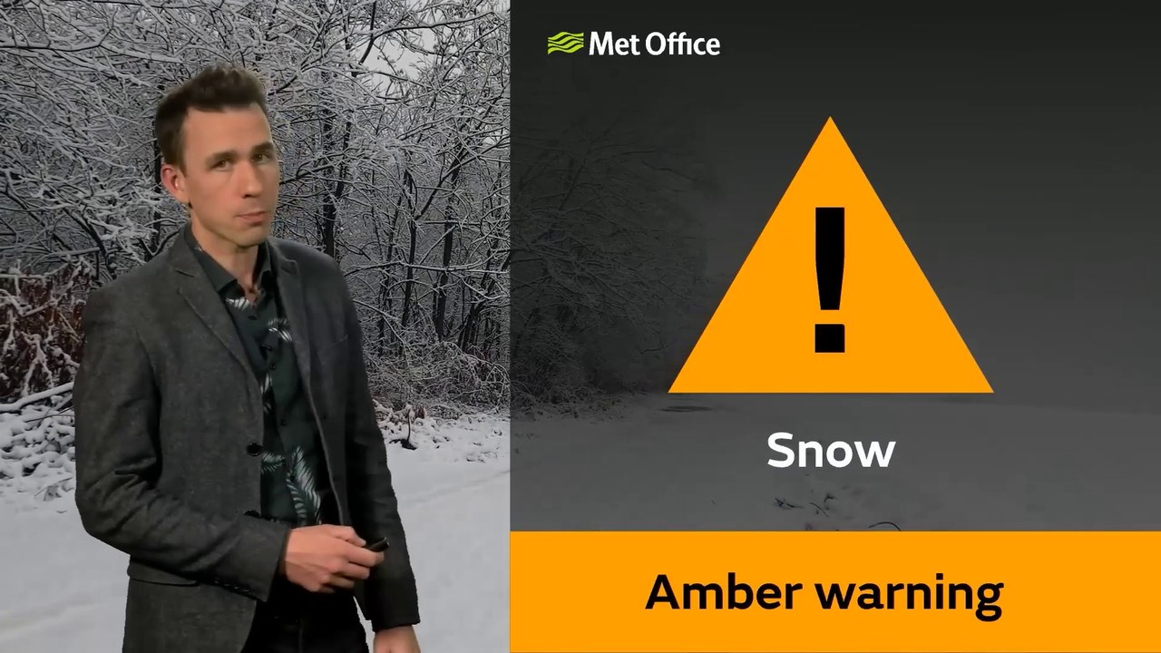 Storm Bert: Met Office issues amber weather warning