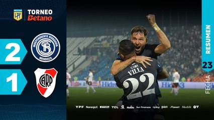 Independiente Rivadavia vs River (2-1) | LPF 2024 | Fecha 23
