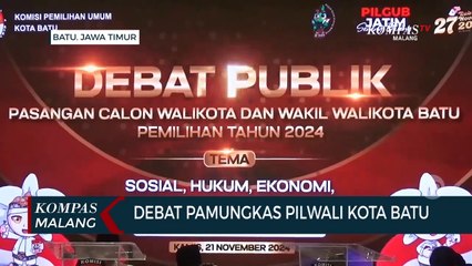 Debat Publik Pamungkas Pilkada Kota Batu