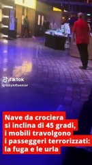 Un crucero cerca de Tenerife se escora 45 grados y provoca el caos