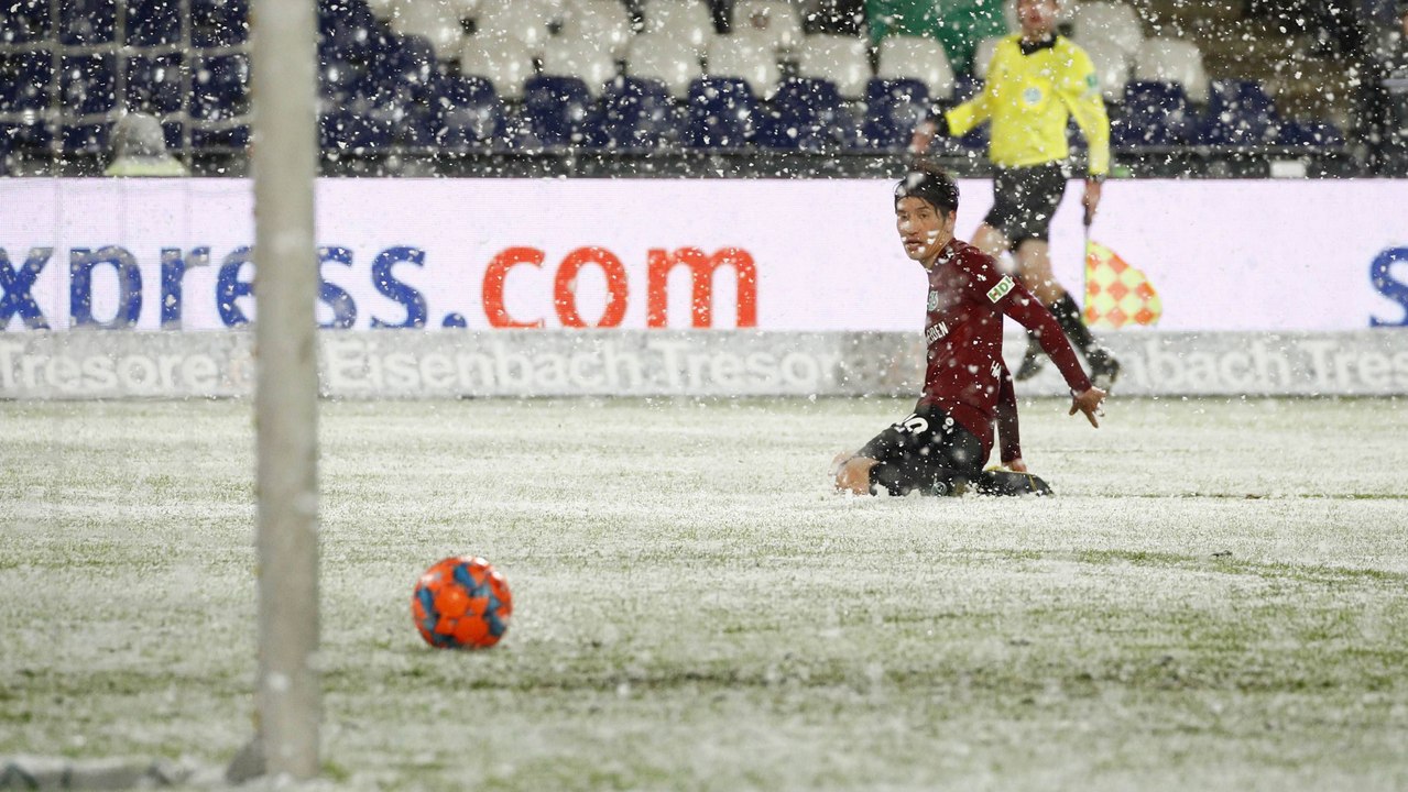 Als der Schnee ein sicheres Tor verhinderte