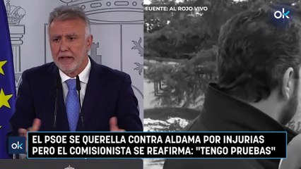 El PSOE se querella contra Aldama por injurias pero el comisionista se reafirma: "Tengo pruebas"