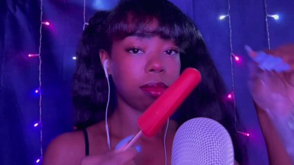 ❤️ASMR Lollipop MOUTH SOUNDS & Tongue Clicking❤️UNUSUAL Sounds For SLEEP❤️ Kisses & Whispers
