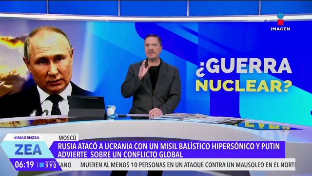 Putin confirma que lanzó un misil balístico hipersónico contra Ucrania