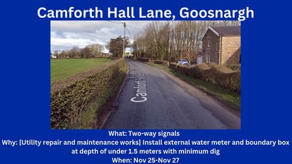 Roadworks starting in Preston & South Ribble (25/11-1/12)