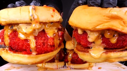 ASMR HOT CHEETOS CHEESEBURGERS with BENNY BLANCO