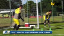 Sport e Santos na tela da TV Tribuna Pernambuco