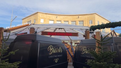 We ride the Christmas Express  train at the Bristol Christmas Market