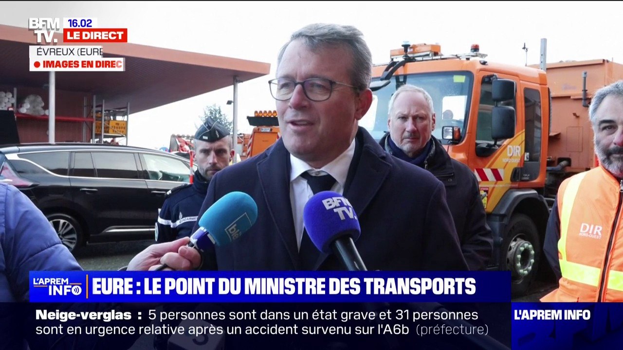 Neige/verglas: "Les mesures ont été prises de façon tout à fait correctes", juge François Durovray, ministre délégué aux Transports