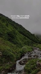 Dream Big, Start Small, and Stay Committed - Motivational Video