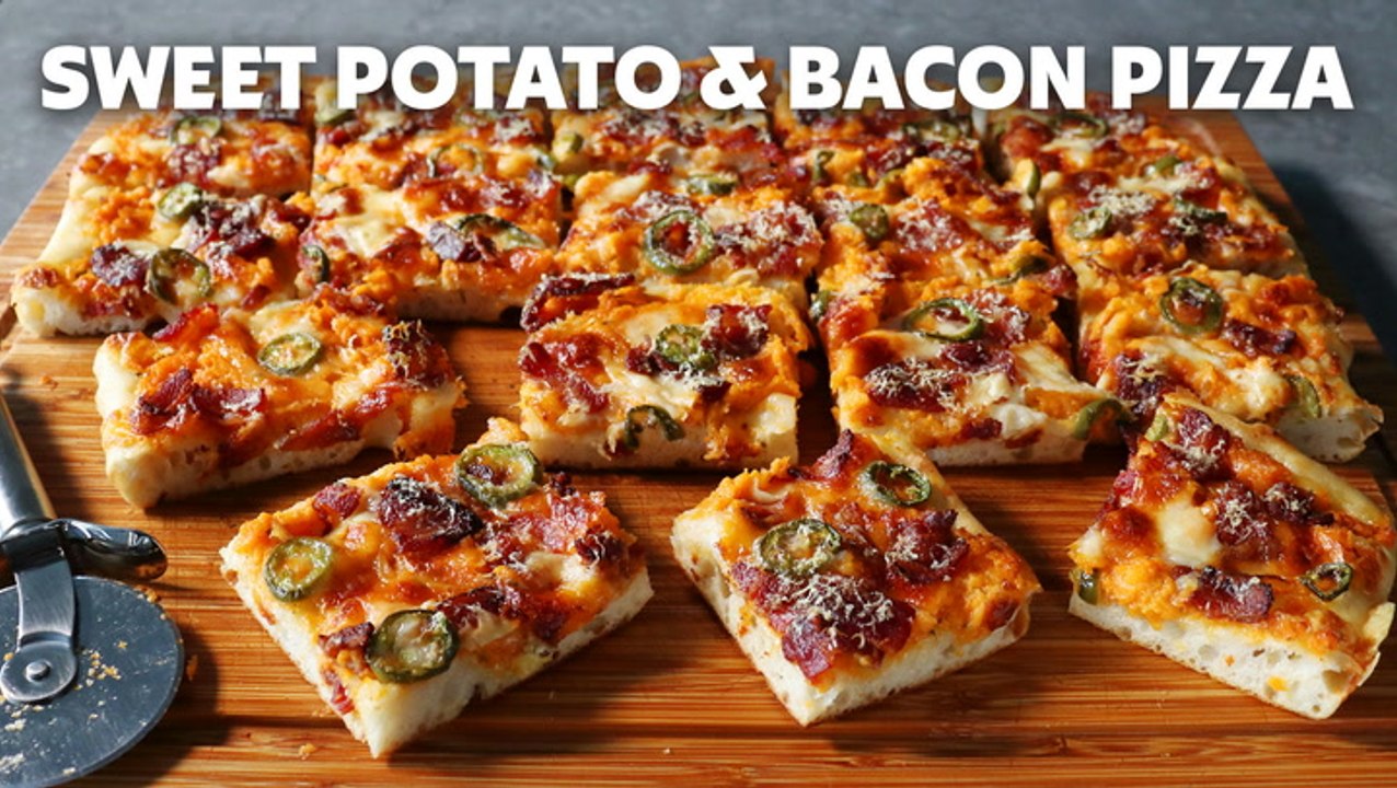 How to Make Sweet Potato & Bacon Pizza