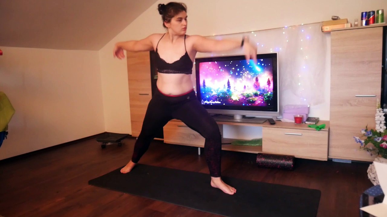 nice little transition in yoga
