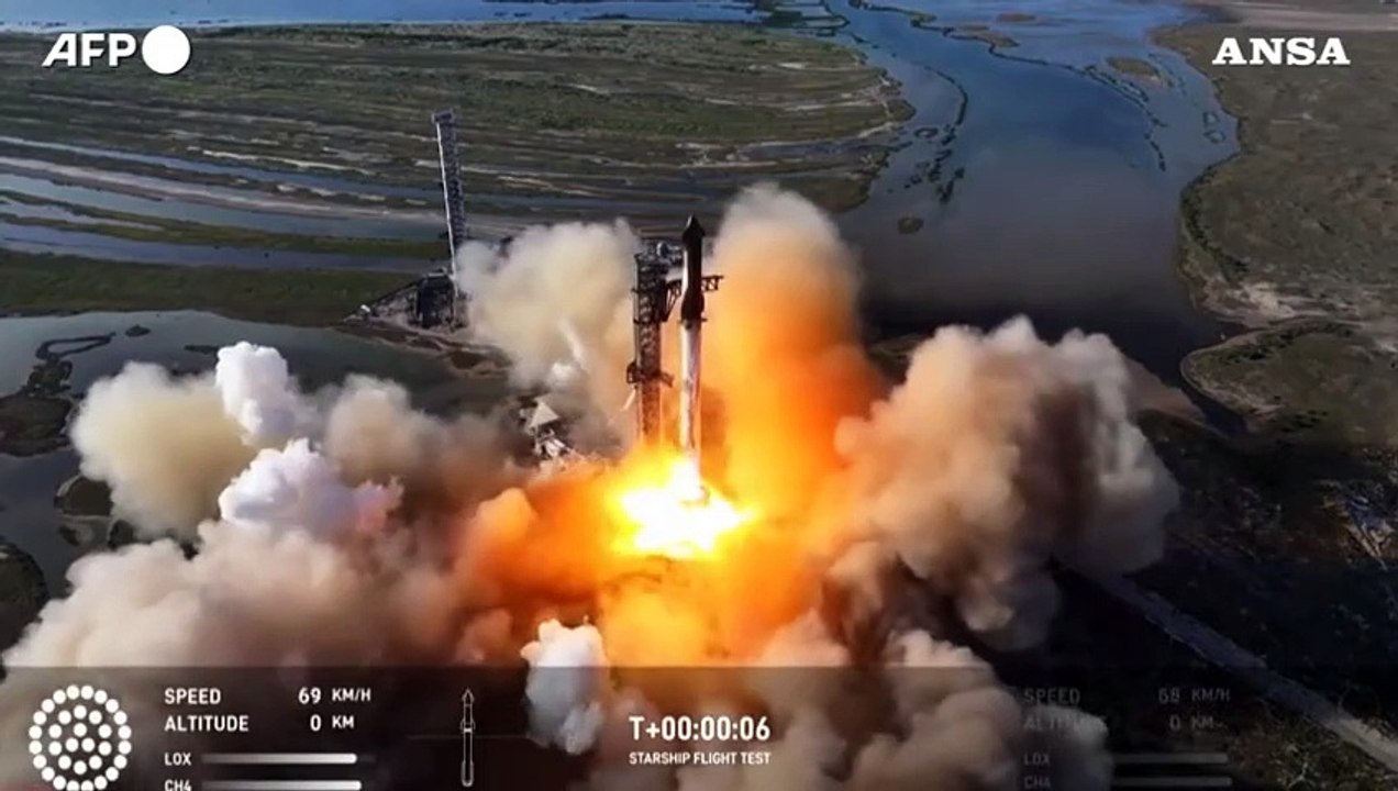 Lanciata Starship di SpaceX alla presenza di Trump e Musk