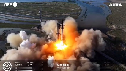 Lanciata Starship di SpaceX alla presenza di Trump e Musk