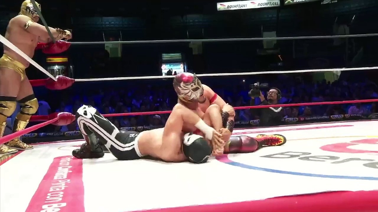 Dragón de Fuego & Legendario vs Calavera Jr. I & Calavera Jr. II