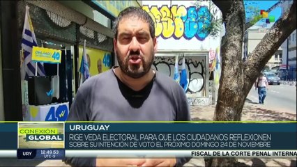 Uruguayos reflexionan en la veda electoral de cara al balotaje