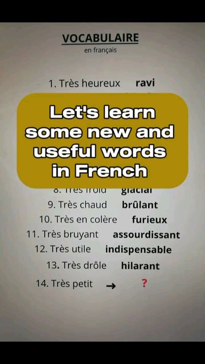Let's learn some new and useful words in French🇨🇵|Learn and speak french with Alain and Moh 😀