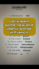 Let's learn some new and useful words in French🇨🇵|Learn and speak french with Alain and Moh 😀