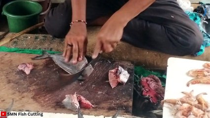 Black Pomfret Fish Cutting Skills Video - SMN Fish Cutting