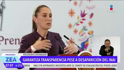 Claudia Sheinbaum garantiza transparencia tras la desaparición del INAI