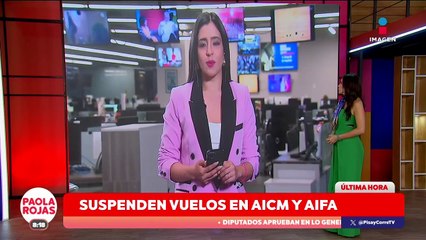 ¡Suspenden vuelos en el AICM por banco de niebla!