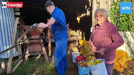 A 92 ans, elle fait toujours son cidre à Merléac (Côtes-d'Armor)
