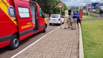 Morador de rua bate a cabeça e é socorrido pelo Siate