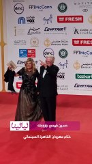 #حسين_فهمي وزوجته أول الحاضرين في حفل ختام #مهرجان_القاهرة_السينمائي✨📸