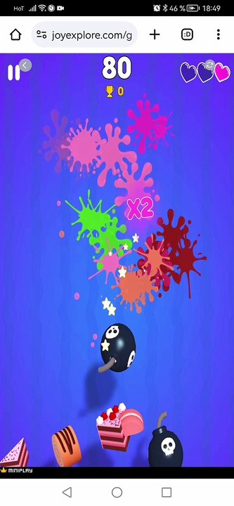 Bubico Played cake slice ninja android game