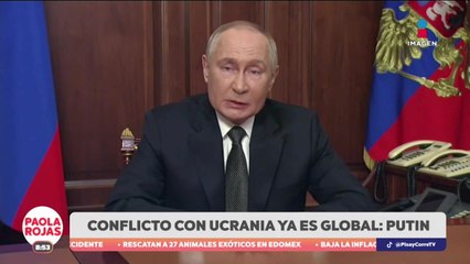 “Conflicto con Ucrania ya es global”: Vladímir Putin