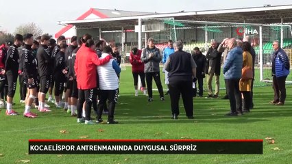 Kocaelispor antrenmanında duygusal sürpriz