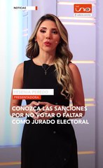 CONOZCA LAS SANCIONES POR NO VOTAR O FALTAR COMO JURADO ELECTORAL.