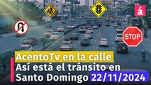 Congestionada la Av. 27 de Febrero en direcci´ón OESTE/ESTE. AcentoTv en las calles de Santo Domingo