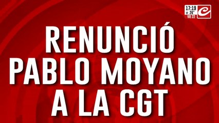 Renunció Pablo Moyano como secretario general de la CGT