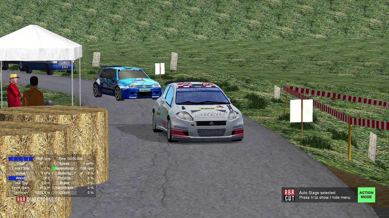 Richard Burns Rally: Cretes Bellevaux 08, in an Abarth Grande Punto S2000 (XBox Controller)