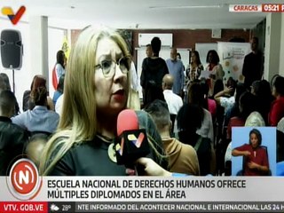 Caracas | Ciudadanos agradecen por los diplomados que ofrece la Escuela Nacional de Derechos Humanos