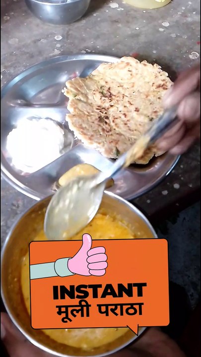 Instant mooli paratha