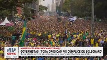 Segundo governistas, toda oposição foi cúmplice de Bolsonaro