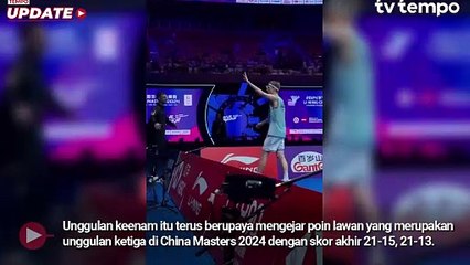 Hasil China Masters 2024 Reza Sabar dan Jonatan Christie Jadi Runner Up