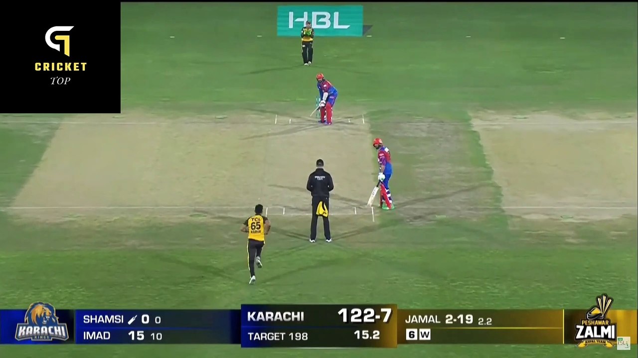 Amir Jamal bowling