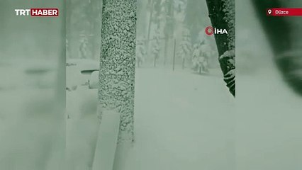 Düzce'nin yaylalarında kar 1 metreyi geçti