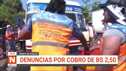 66 denuncias por cobro de 2,50 bolivianos el pasaje
