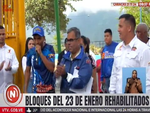 Gobierno Nacional realiza trabajo de embellecimiento y rehabilitación en la parroquia 23 de Enero
