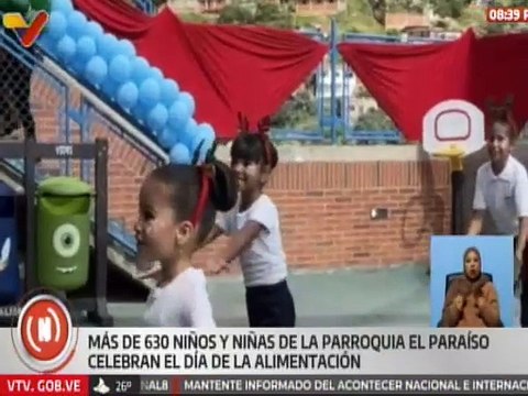 Caracas | Niños y niñas de la parroquia El Paraíso celebran el Día de la Alimentación