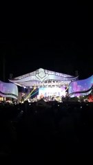 Hiburan pesta rakyat di alun alun haurgeulis indramayu