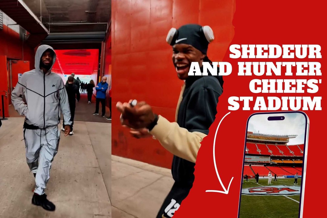 Shedeur Sanders and Travis Hunter spark buzz with surprise appearance at Chiefs stadium