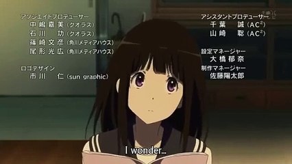 Hyouka Ep 19 - Oreki and Chitanda Moment
