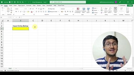 Add Input Box In MS Excel - Jatan Shah Course Review