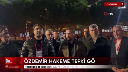 Pendikspor Başkanı Murat Özdemir’den hakeme sert tepki