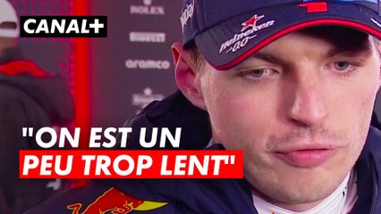 Verstappen "on est un peu trop lent"